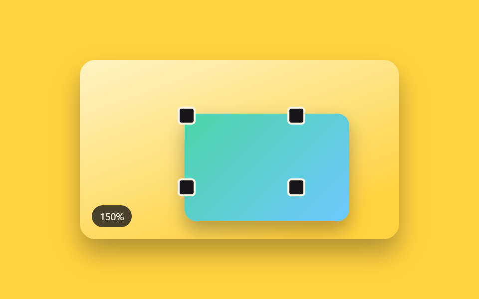 Aspect-Locked Resize From Four Corner Handles