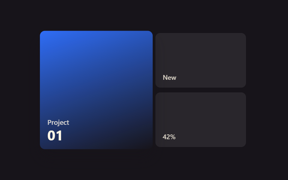 9 bento grid css — hiệu ứng hover dán một dòng - xem trước 9 demo