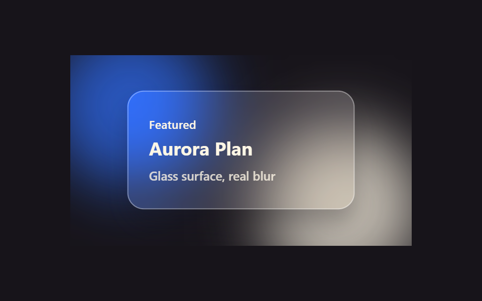 9 css glassmorphism — dán một file là chạy