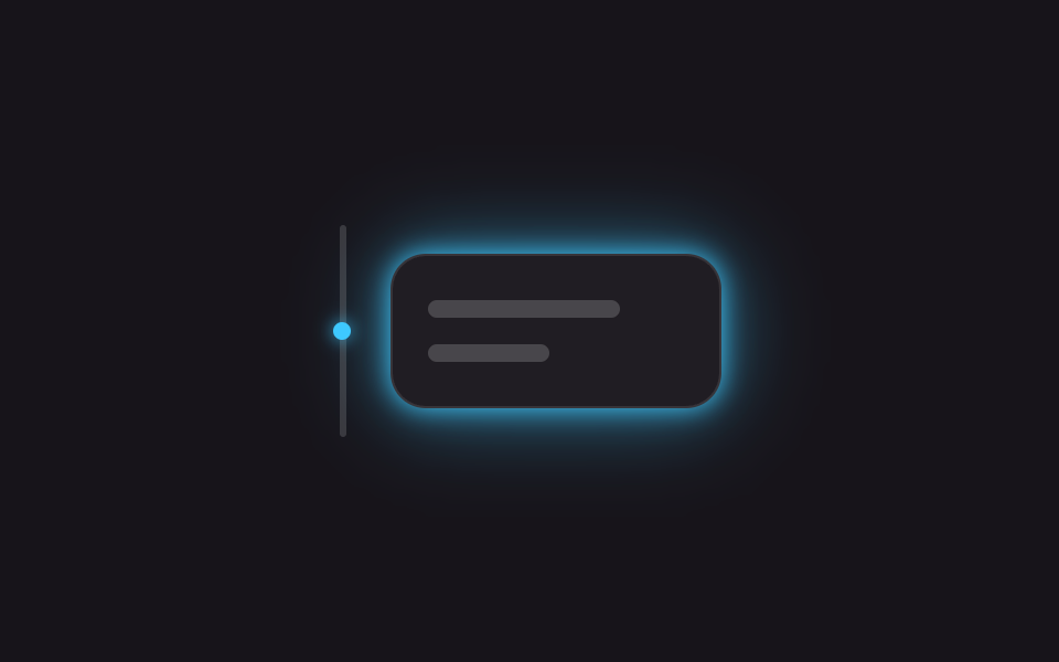 Cường độ glow theo scroll