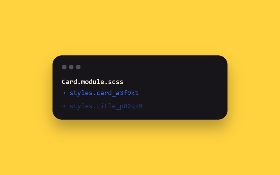 Cài đặt CSS Modules + SCSS