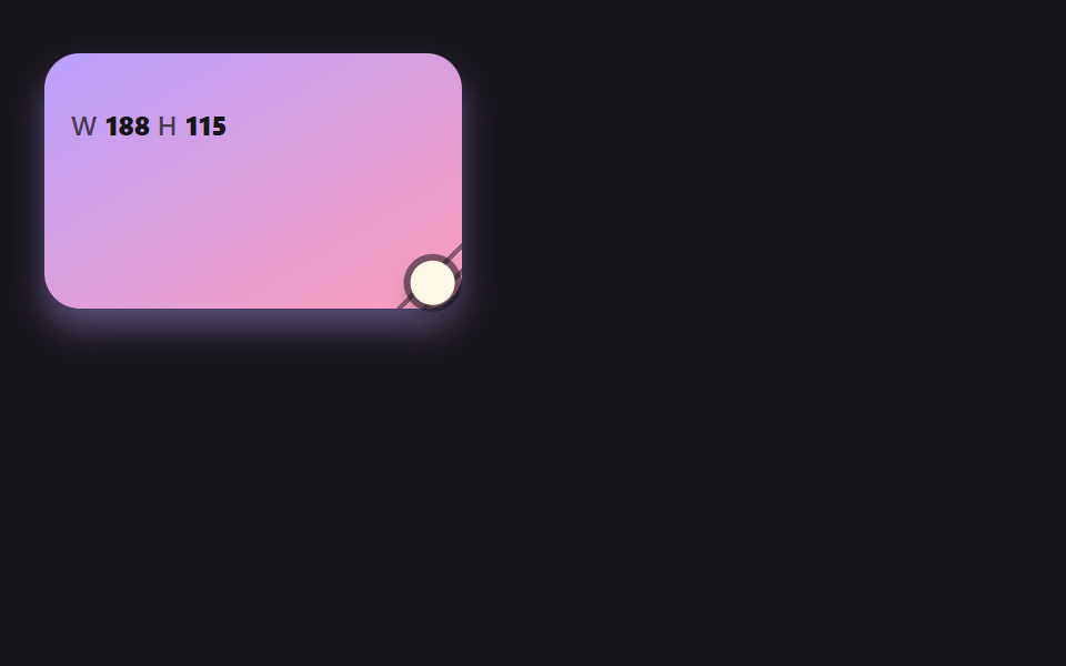 css resize handle 9가지 — 모서리를 끌면 상자가 손에 붙어 따라온다