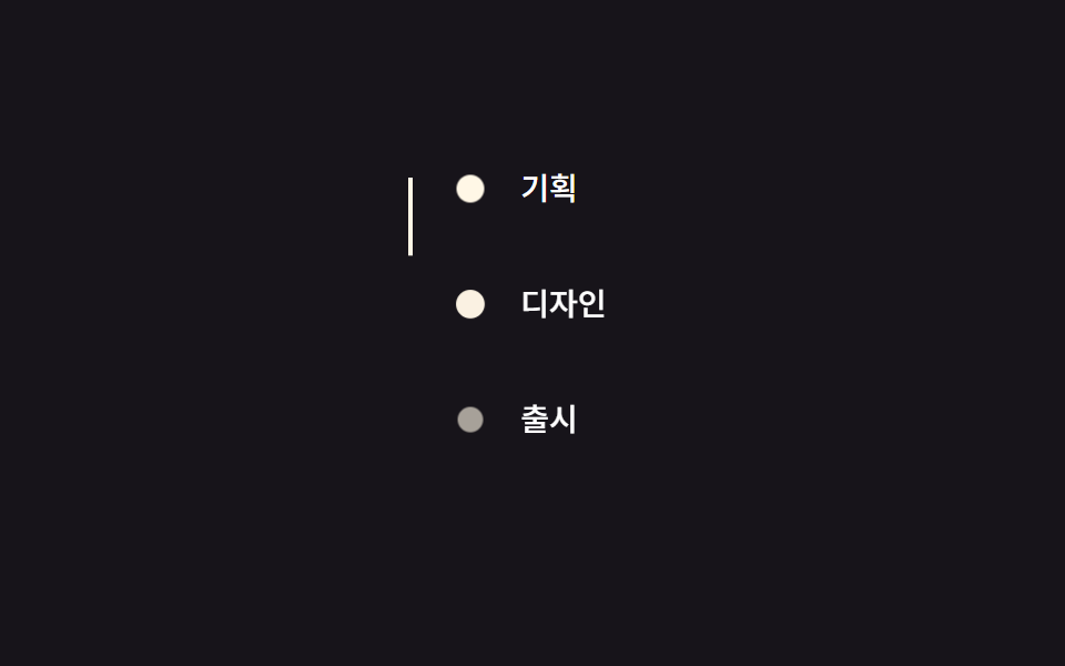 선이 그어지는 타임라인