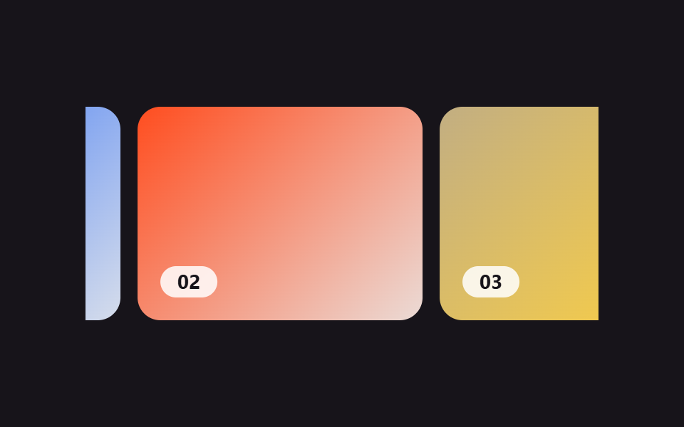 CSS 슬라이더로 만드는 캐러셀 9가지 — 복붙 코드 — 데모 9종 미리보기