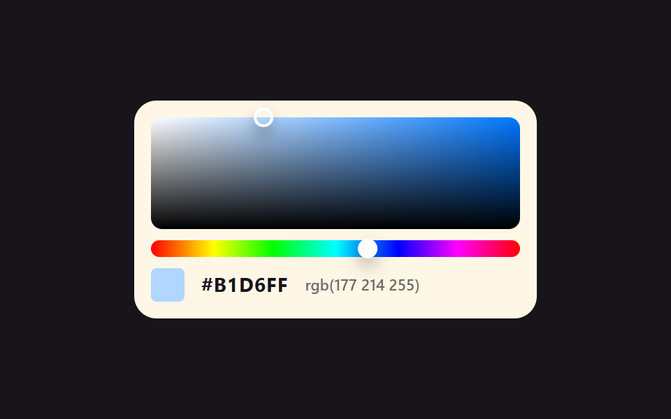 컬러 피커 직접 만들기 CSS+JS 9종 — 라이브러리 없이 — 데모 9종 미리보기