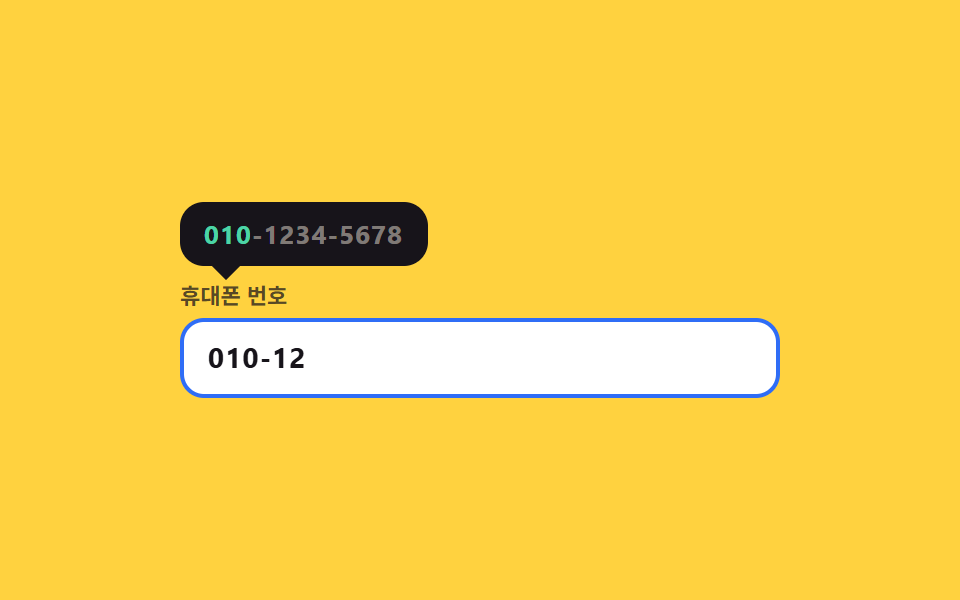 포커스에 뜨는 형식 예시 툴팁
