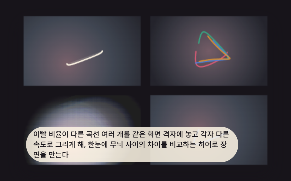 비율·펜·잔상을 한 화면에 모은 히어로 갤러리