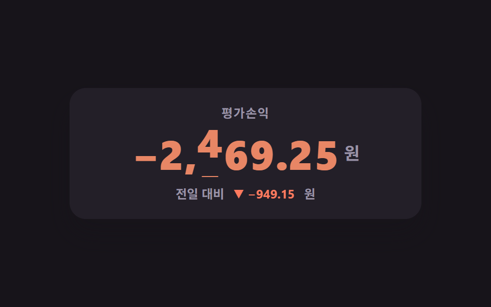자릿수가 굴러가는 큰 숫자판