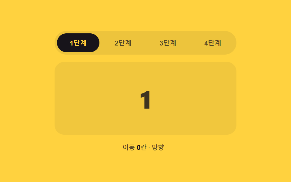 인덱스 차 값이 방향을 정하는 슬라이드 패널