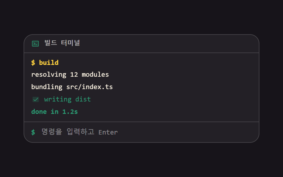 Command run and output lines — Terminal UI Design: 9 Copy-Paste CLI Parts